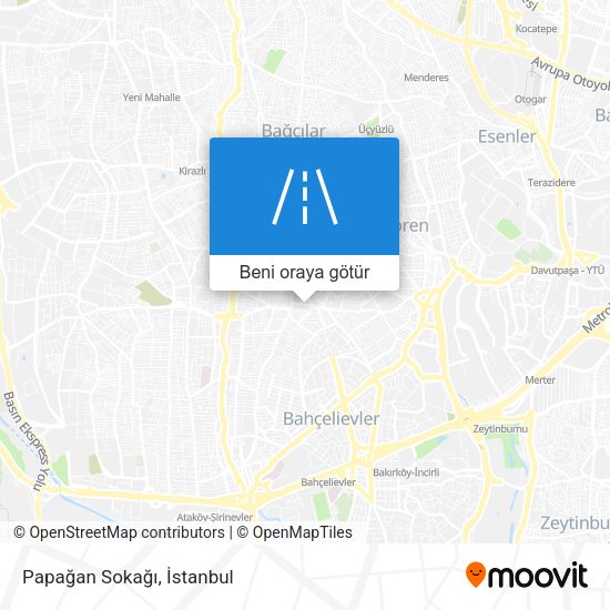 Papağan Sokağı harita