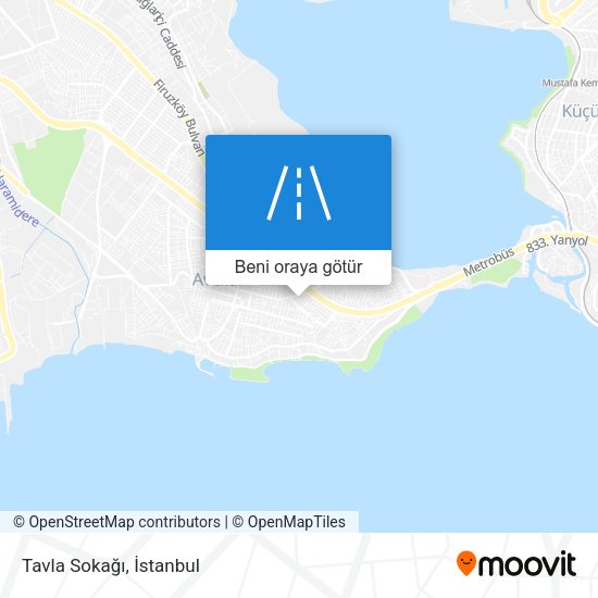 Tavla Sokağı harita