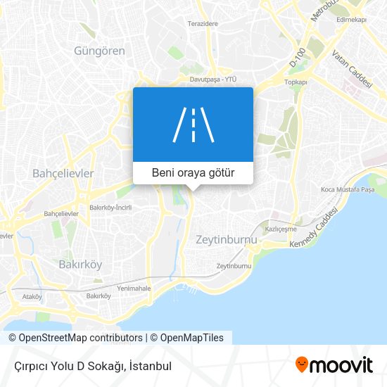 Çırpıcı Yolu D Sokağı harita