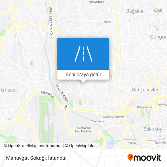 Manavgat Sokağı harita