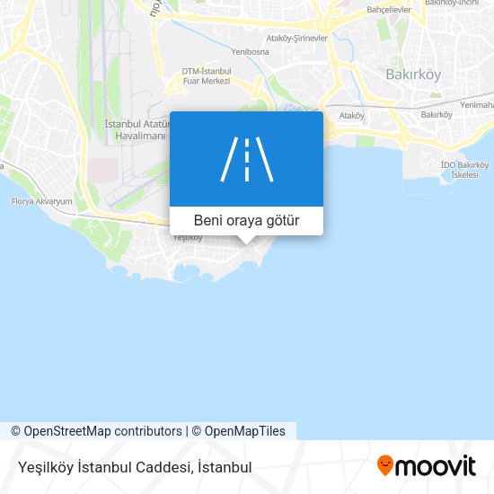 Yeşilköy İstanbul Caddesi harita