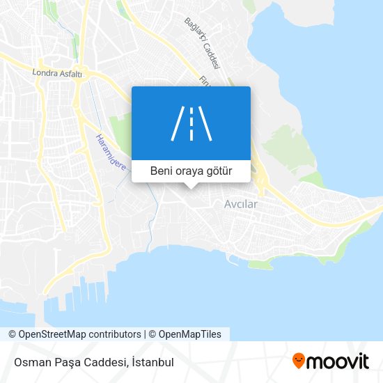 Osman Paşa Caddesi harita