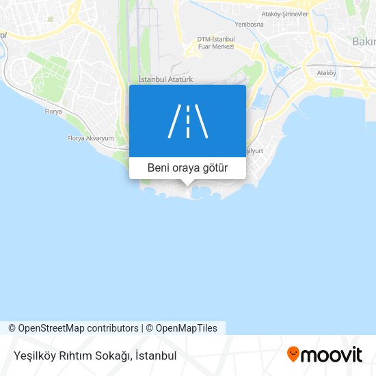 Yeşilköy Rıhtım Sokağı harita
