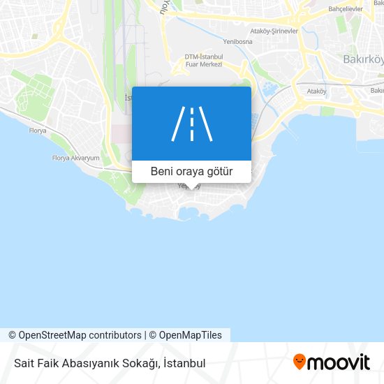 Sait Faik Abasıyanık Sokağı harita