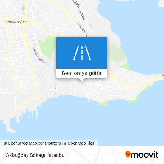 Akbuğday Sokağı harita