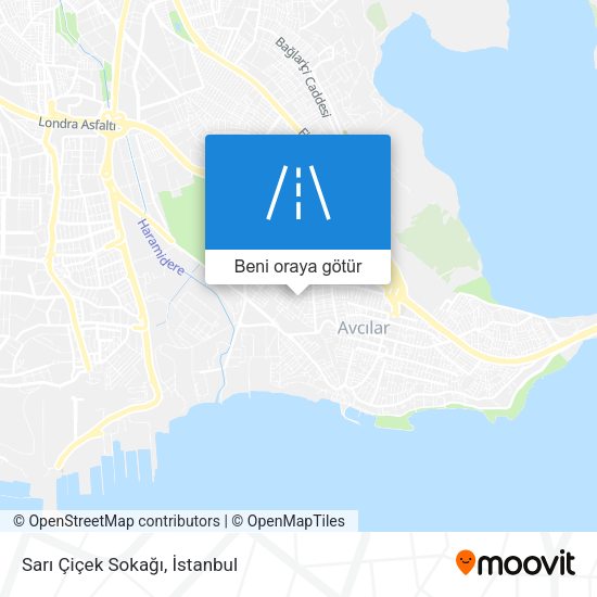 Sarı Çiçek Sokağı harita