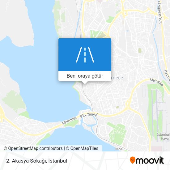 2. Akasya Sokağı harita