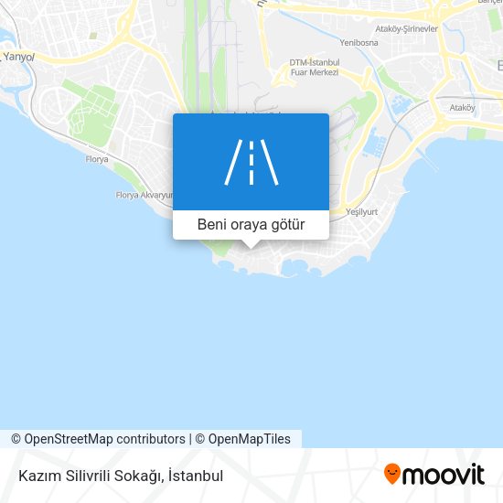 Kazım Silivrili Sokağı harita