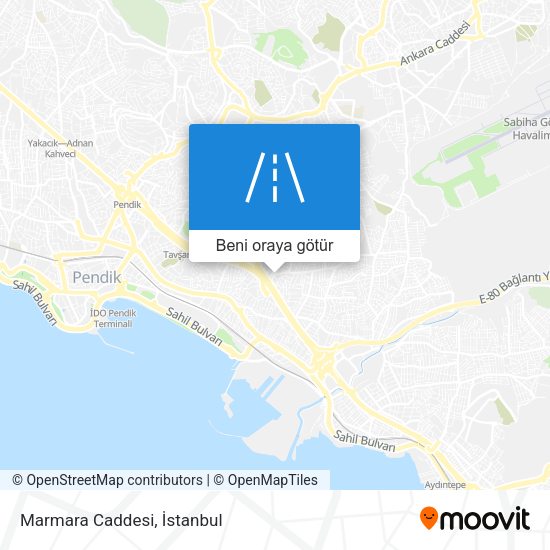Marmara Caddesi harita