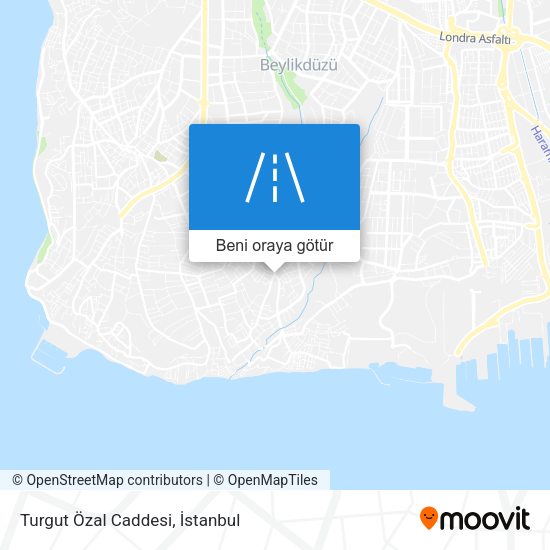 Turgut Özal Caddesi harita