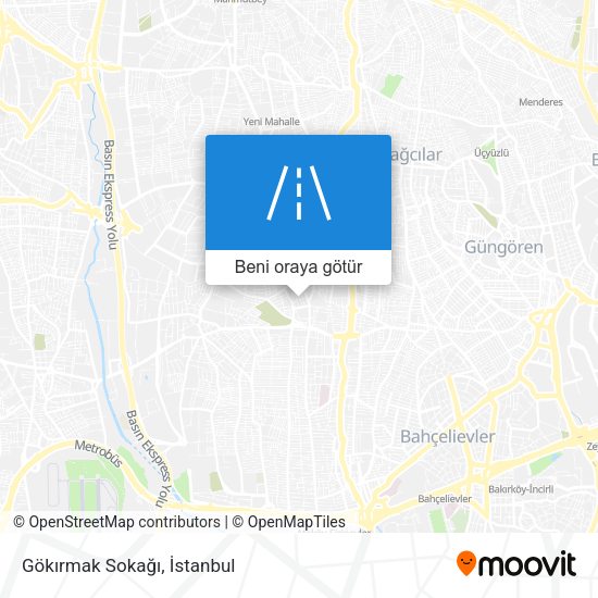 Gökırmak Sokağı harita