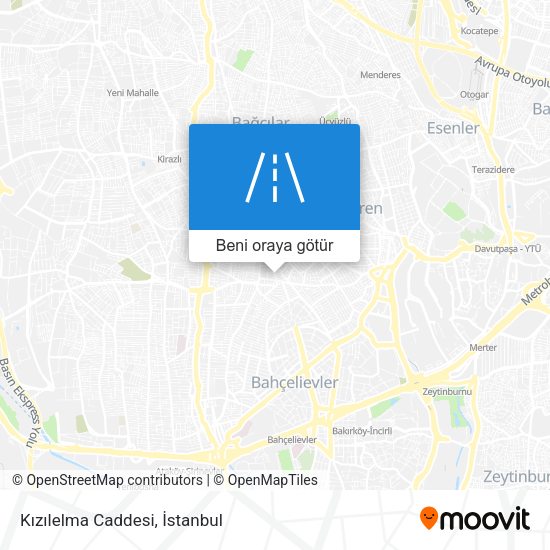 Kızılelma Caddesi harita