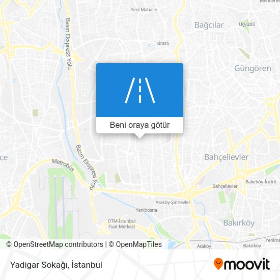 Yadigar Sokağı harita