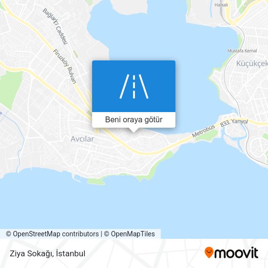 Ziya Sokağı harita