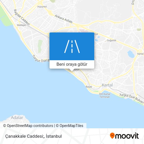 Çanakkale Caddesi; harita