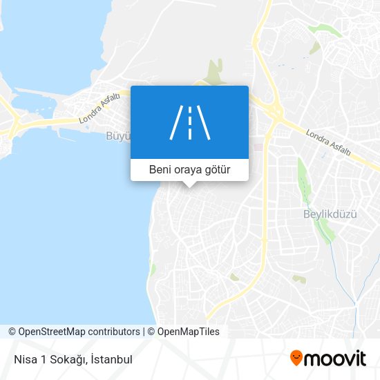 Nisa 1 Sokağı harita