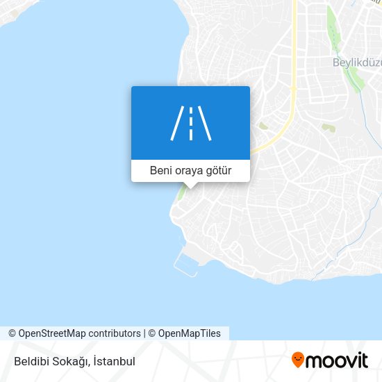 Beldibi Sokağı harita