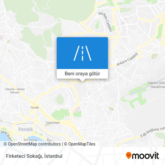 Firketeci Sokağı harita