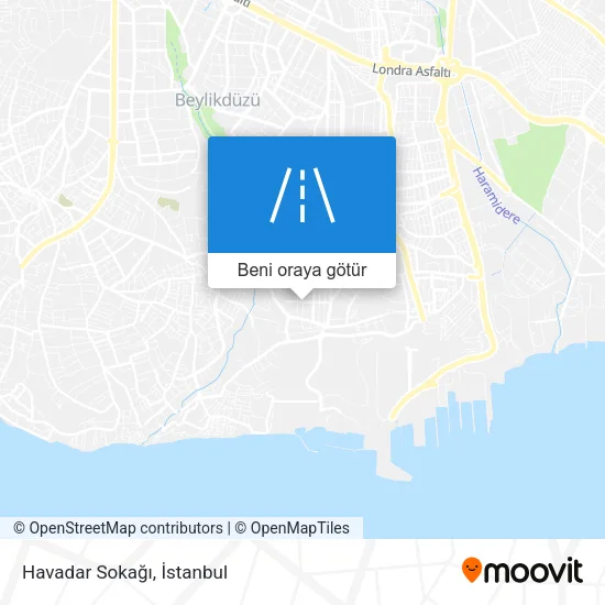Havadar Sokağı harita