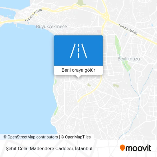 Şehit Celal Madendere Caddesi harita