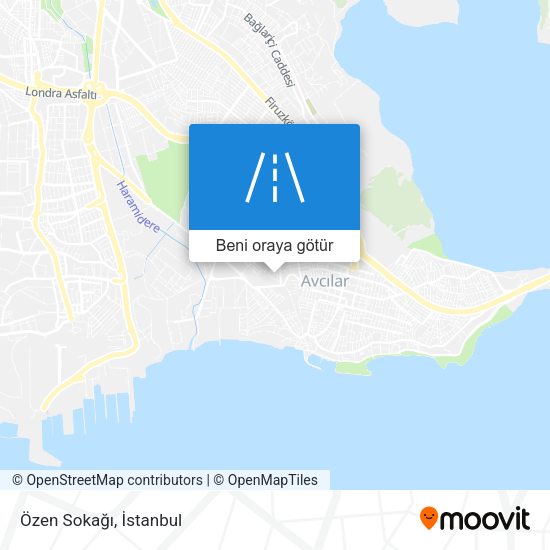 Özen Sokağı harita