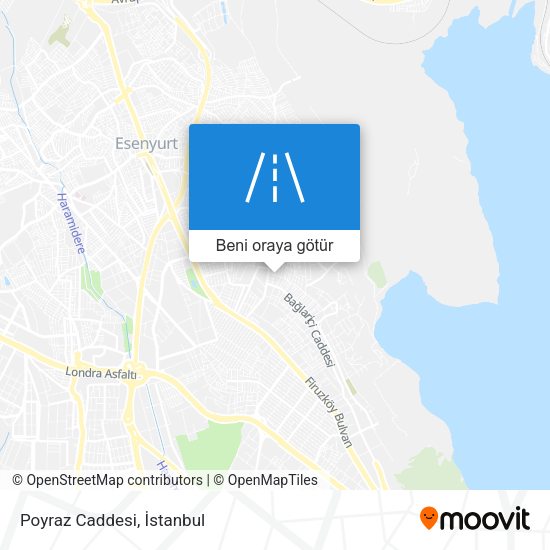 Poyraz Caddesi harita