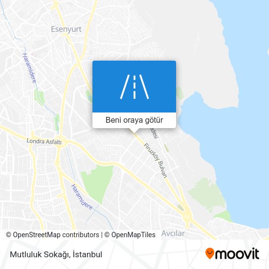 Mutluluk Sokağı harita