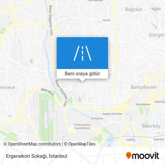 Ergenekon Sokağı harita