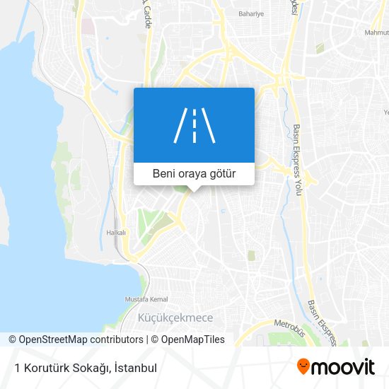 1 Korutürk Sokağı harita