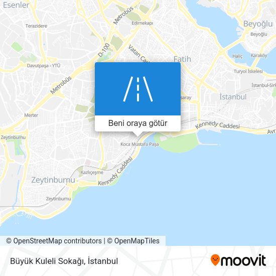 Büyük Kuleli Sokağı harita