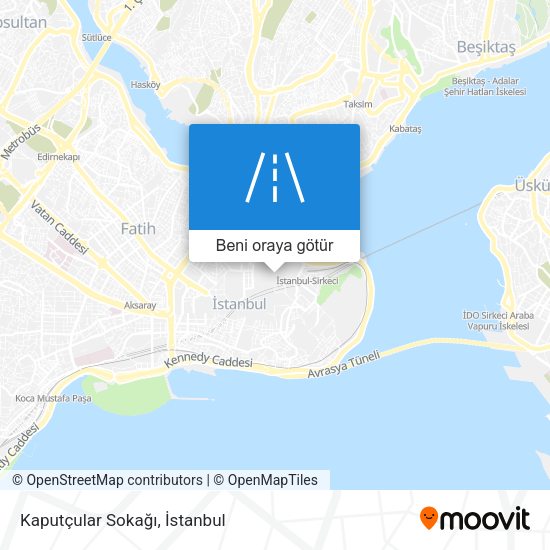 Kaputçular Sokağı harita