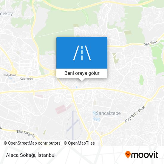 Alaca Sokağı harita