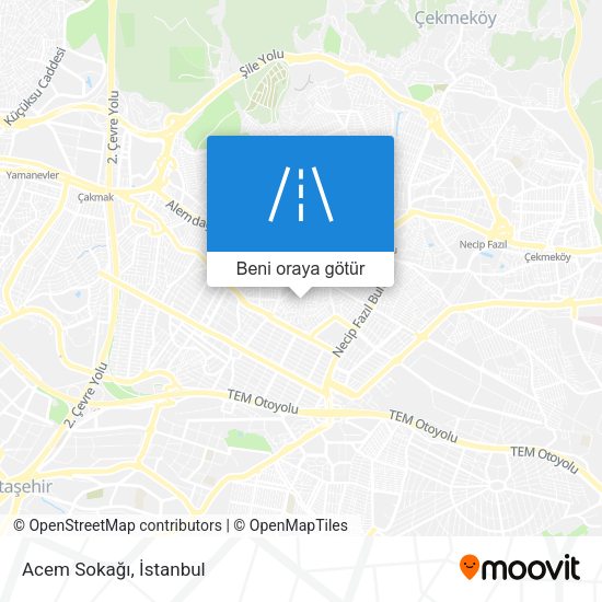 Acem Sokağı harita