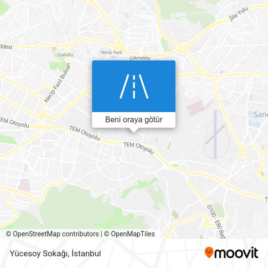 Yücesoy Sokağı harita