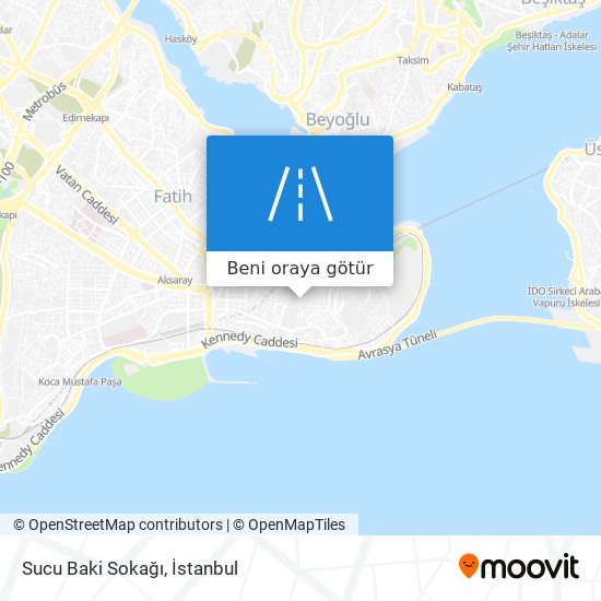 Sucu Baki Sokağı harita