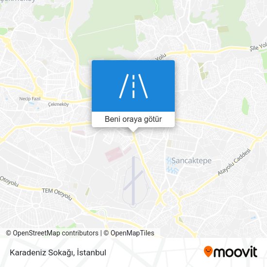Karadeniz Sokağı harita