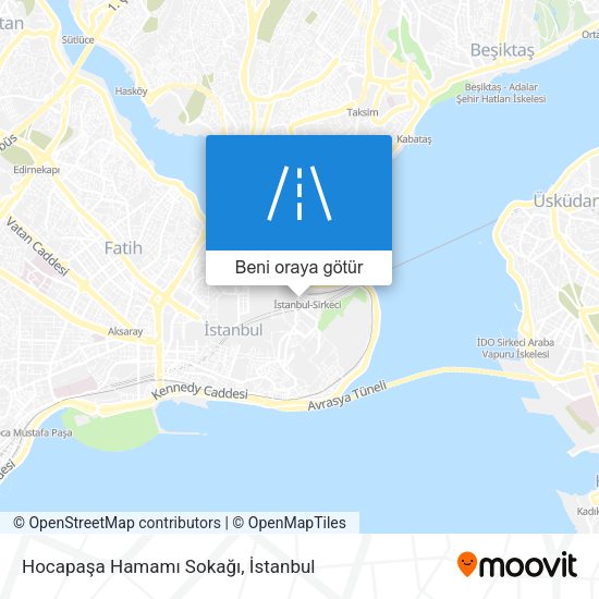 Hocapaşa Hamamı Sokağı harita