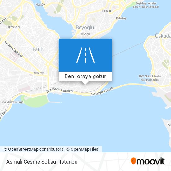 Asmalı Çeşme Sokağı harita