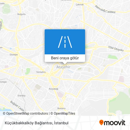 Küçükbakkalköy Bağlantısı harita