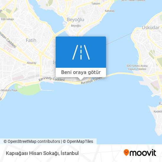 Kapıağası Hisarı Sokağı harita