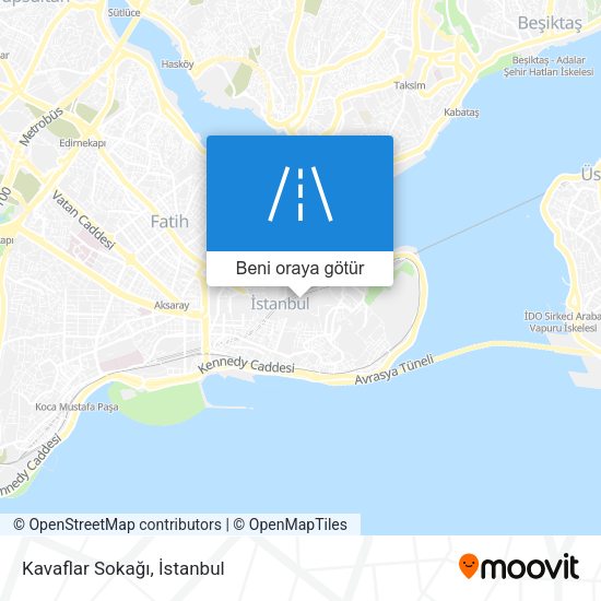 Kavaflar Sokağı harita