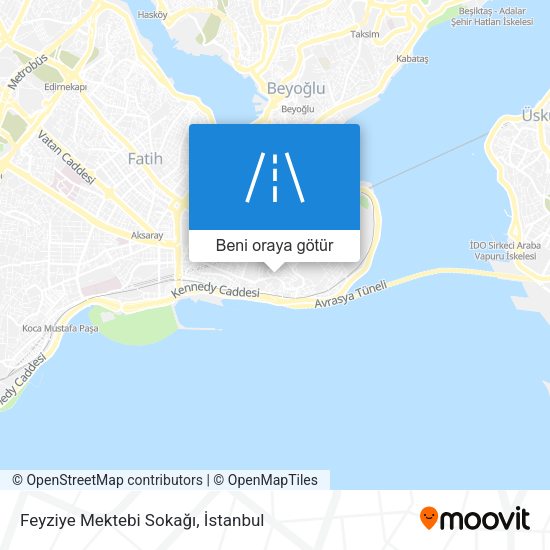 Feyziye Mektebi Sokağı harita