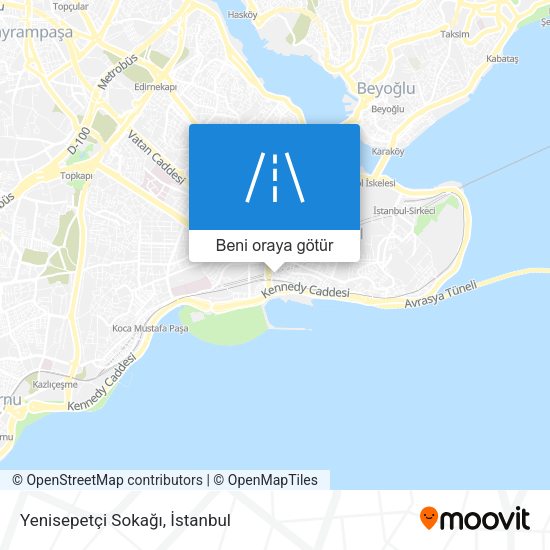 Yenisepetçi Sokağı harita