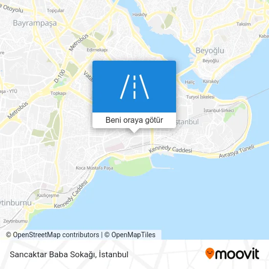 Sancaktar Baba Sokağı harita