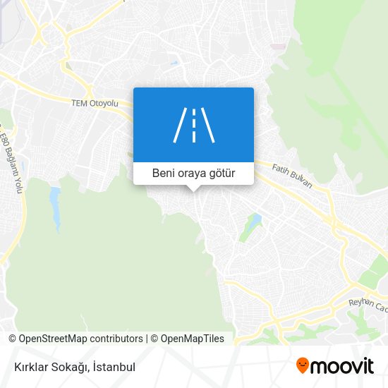 Kırklar Sokağı harita