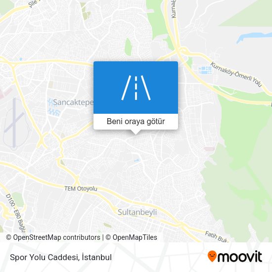 Spor Yolu Caddesi harita