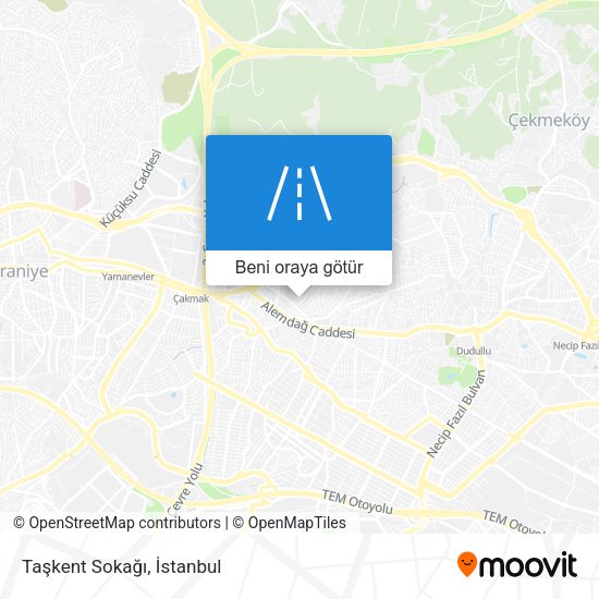 Taşkent Sokağı harita