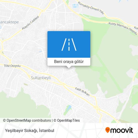 Yeşilbayır Sokağı harita