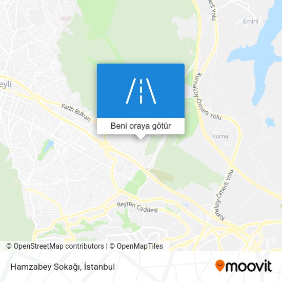 Hamzabey Sokağı harita