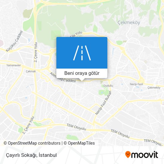 Çayırlı Sokağı harita